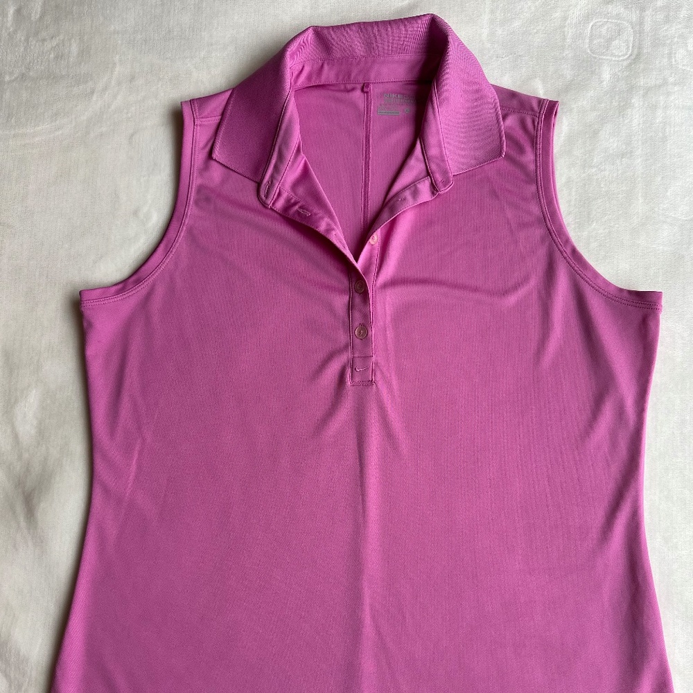 Nike Golf Tour Performance Dri-fit Pink Sleeveless Shirt Size XL